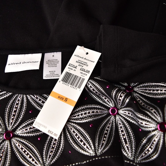 Alfred Dunner Womens Blouse Size S Embellishments - Picture 6 of 6